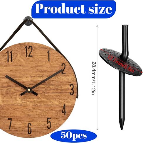 50 Pcs Picture Hanging Nails One Step Hangers Picture Hanger Pictures Frame Hangers Kit Iron Alloy Photo Frame Hanger Kit Pictures Hanging Tacks for Wood Hardware Mounting(20Ib) in Saudi Arabia