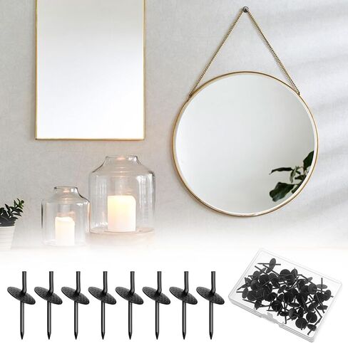 50 Pcs Picture Hanging Nails One Step Hangers Picture Hanger Pictures Frame Hangers Kit Iron Alloy Photo Frame Hanger Kit Pictures Hanging Tacks for Wood Hardware Mounting(20Ib) in Saudi Arabia