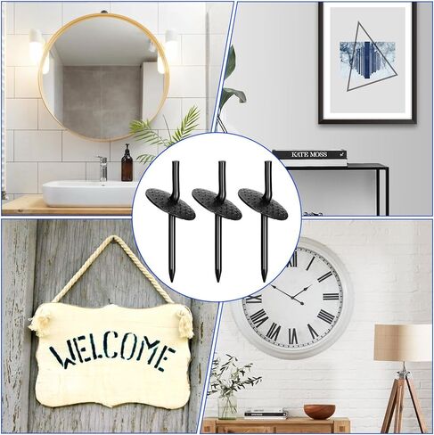 50 Pcs Picture Hanging Nails One Step Hangers Picture Hanger Pictures Frame Hangers Kit Iron Alloy Photo Frame Hanger Kit Pictures Hanging Tacks for Wood Hardware Mounting(20Ib) in Saudi Arabia