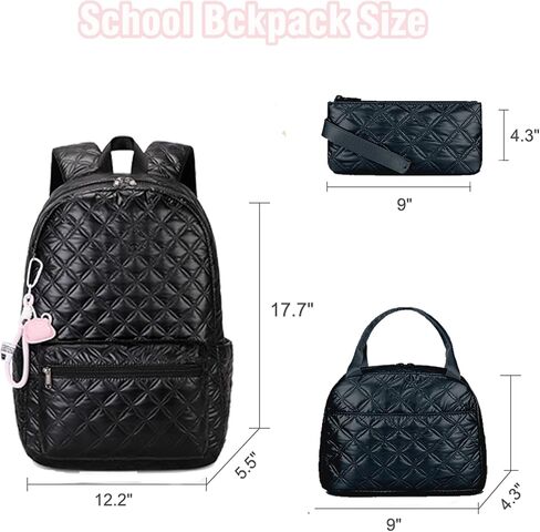 Girls Backpack School Backpack for Teens Girls Backpack with Lunch Box 16inch Laptop Backpack for girls Backpack for Elementary Middle School Bag Bookbag in Saudi Arabia