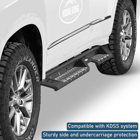قضبان جانبية لألواح الجري Hooke Road GX460 لسيارة Lexus GX460 2010-2023، قضبان منزلقة صخرية منسدلة مقاس 5.4 بوصة مع وسادات مضادة للانزلاق in Saudi Arabia