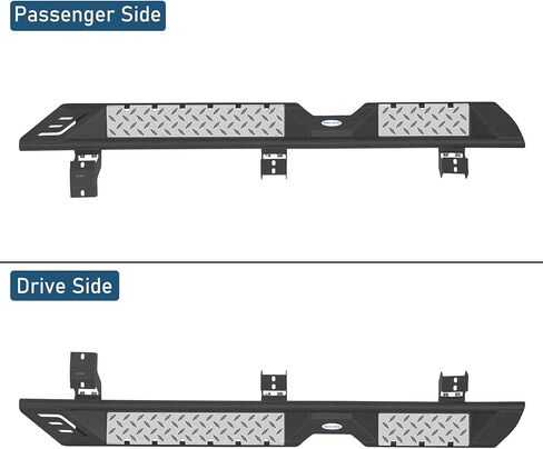 قضبان جانبية لألواح الجري Hooke Road GX460 لسيارة Lexus GX460 2010-2023، قضبان منزلقة صخرية منسدلة مقاس 5.4 بوصة مع وسادات مضادة للانزلاق in Saudi Arabia