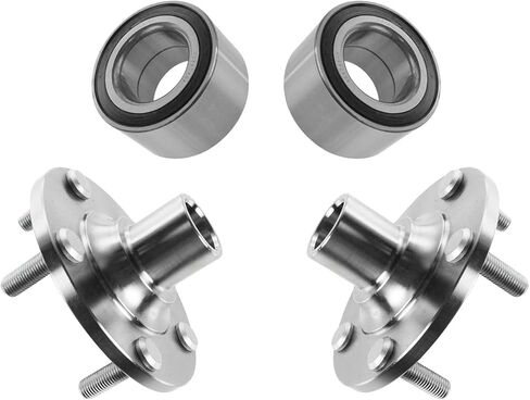 TRQ 2 Piece Front Wheel Bearing & Hub Kit Set Compatible with 2001-2003 Mazda Protege 2002-2003 Protege5 in Saudi Arabia