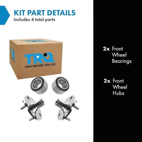 TRQ 2 Piece Front Wheel Bearing & Hub Kit Set Compatible with 2001-2003 Mazda Protege 2002-2003 Protege5 in Saudi Arabia