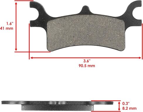 Caltric Rear Brake Pads Compatible with Polaris 2202414 in Saudi Arabia
