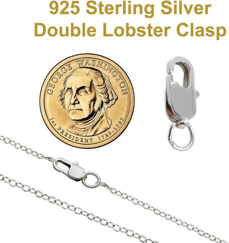 5Pcs Lobster Claw Clasp with Jump Ring, 18K Gold Jewelry Clasps for Necklace, Bracelets(Silver) in Saudi Arabia