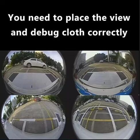360°Automatic Panoramic Image System Calibration Debugging Cloth 2D 3D Car Camera Correction for 360 Surround Bird View in Saudi Arabia