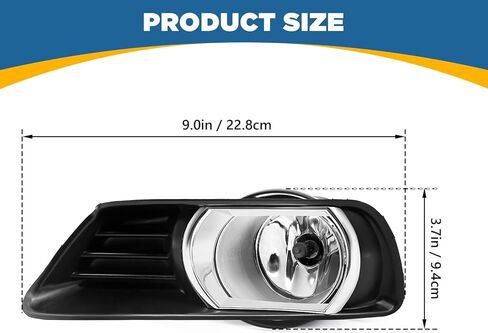 TOPUS For Toyota Camry Fog Lights Assembly Replacement 2007 2008 2009 Fog Lamps Left and Right Side with fog light Bezel & H11 12V 55W Bulbs 81210-06070 81220-06070 in Saudi Arabia