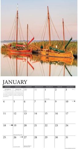 Willow Creek Press, Sailing 2026 Wall Calendar, 12'' X 12'', 18-Month Calendar with Stapled Binding in Saudi Arabia