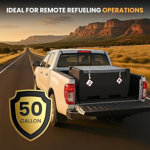 Portable Fuel Transfer Tank 50 Gallon (Fuel Tank with 100W & 3200 RPM Transfer Pump,13 FT Power Cord) Gasoline & Diesel Transfer Tank in Saudi Arabia