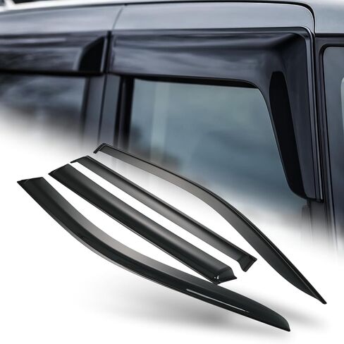 M-AUTO Window Visor Shade Compatible with 06-10 Hummer H3, Tape-On Rain Guards Shields, 4 PCs in Saudi Arabia