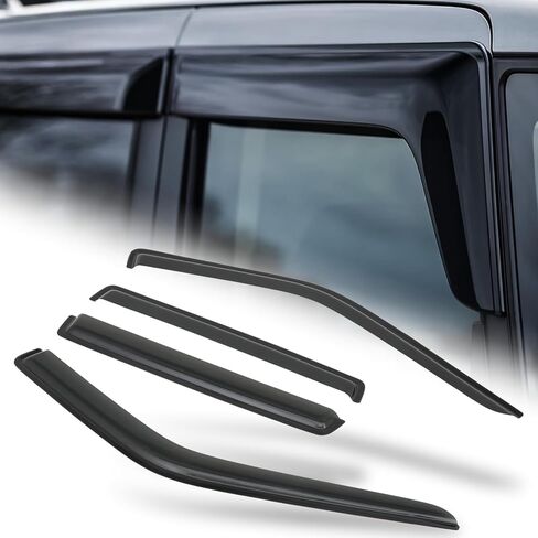 M-AUTO Window Visor Shade Compatible with 06-10 Hummer H3, Tape-On Rain Guards Shields, 4 PCs in Saudi Arabia