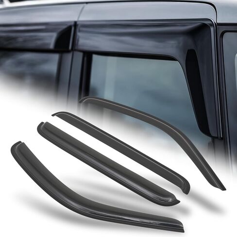 M-AUTO Window Visor Shade Compatible with 06-10 Hummer H3, Tape-On Rain Guards Shields, 4 PCs in Saudi Arabia
