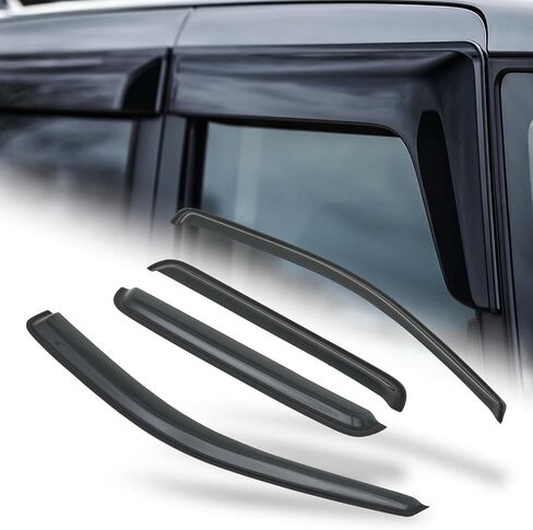 M-AUTO Window Visor Shade Compatible with 06-10 Hummer H3, Tape-On Rain Guards Shields, 4 PCs in Saudi Arabia