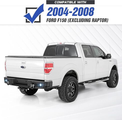 for Sierra 2500 Front & Rear Bumpers Compatible with 2020 2021 2022 2023 GMC Sierra 2500 3500 HD with Winch Plate, 9 x LED Lights, Sensor Holes, License Plate Lights, Paintable Armor & D-rings in Saudi Arabia