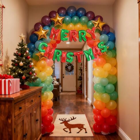 عيد ميلاد سعيد بالون راية كاندي الألوان رسائل عيد ميلاد سعيد بالونات عيد الميلاد احباط بالونات زينة الحفلات in Kuwait