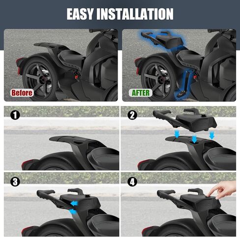 PSLER Ryker Rear Passenger Seat with Foot Pegs 2-Up Passenger Seat with Ryker Foot Pegs for Ryker all Models Require MAX Mount 219400800 Replace OEM Part:219400842 in Saudi Arabia