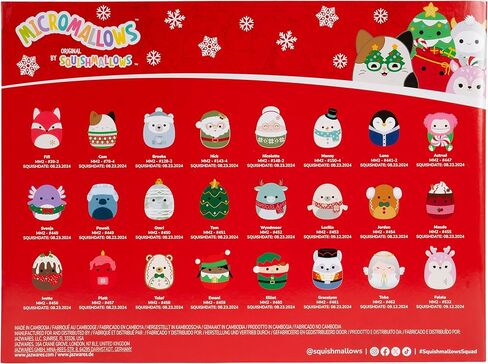 Squishmallows Original 24-Day Micromallows Holiday Plush Advent Calendar in Saudi Arabia