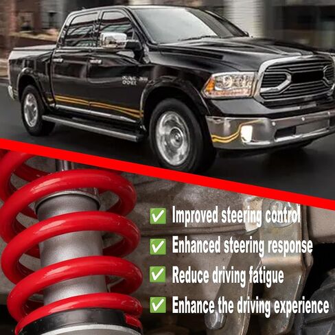 دعامات محملة 3 بوصات متوافقة مع دعامات رفع الملفات 2012-2018 Ram Truck 1500 4WD - أحمر in Kuwait