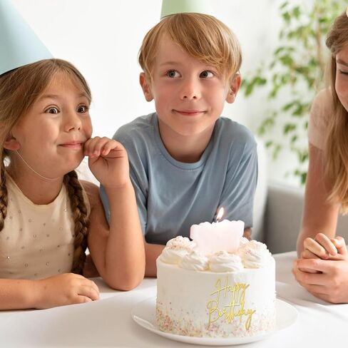 غلاف كعكة عيد ميلاد سعيد، علامة كعكة عيد ميلاد سعيد من الأكريليك الذهبي، مرآة ذهبية من الأكريليك لتزيين الكيك من الجانب لتزيين كعكة عيد الميلاد in Saudi Arabia
