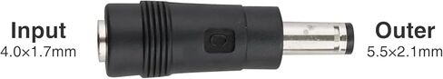 DC Power Adapter 4.0x1.7mm Female Jack to 5.5x2.1mm Male Plug,5PCS in Saudi Arabia
