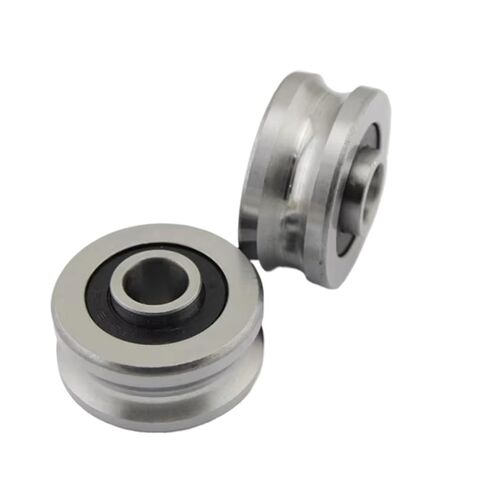 20pcs/50pcs SG20 6x24x11mm U Groove Roller Bearing Roller Wheel Pulley Ball Bearing Guide Track 6 * 24 * 11mm(20pcs) in Saudi Arabia