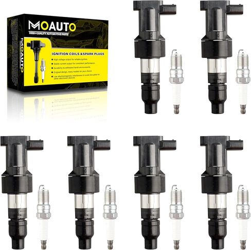 Set of 6 Ignition Coils Pack 22433AA531 UF287 & 6 PCS Iridium Spark Plugs Compatible with Subaru B9 Tribeca 2006-2007 Legacy 2008-2009 Outback 2001-2009 Tribeca 2008-2009 3.0L 3.6L H6 in Saudi Arabia