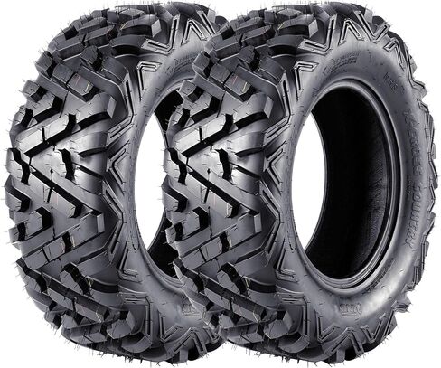 ATV All-Terrain Tires 22X10-10 Set of 2, 4-PR, Rim 10X8.0, OD 21.5in, SW 9.5in, Max Load 300Lbs, LCI/SI 39F, Tubeless in Saudi Arabia