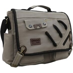 14'' Laptop Messenger Bag - Unisex Laptop & Briefcase with Lock and Multi-Pocket Shoulder Strap in Saudi Arabia