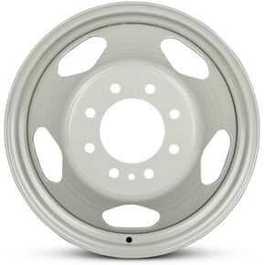 عجلة بديلة جديدة من OEM لـ (2008-2010) جي إم سي سييرا 3500 مقاس 17 × 6.5 بوصة حافة فولاذية مطلية باللون الرمادي مناسبة LT225/75R17 in Saudi Arabia