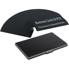 Metal Business Cards for Laser Engraving Black Metal Business Card Blanks -stainless businesss card holder with black brushed finish in Kuwait