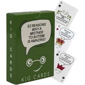 Deck of Playing Cards – Honoring Incredible Autism Mothers – Ideal for Autism Awareness and Support for Mothers Who Inspire, Protect, and Encourage Inclusion in Saudi Arabia