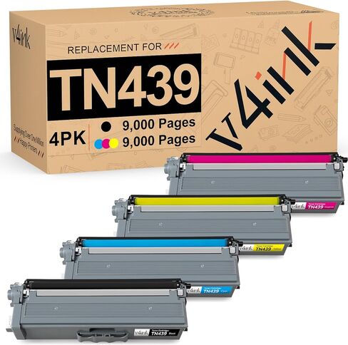 v4ink TN431BK TN433BK Compatible Toner Replacement for Brother TN433 TN431 Black Toner for Brother MFC-L8900CDW MFC-L8610CDW HL-L8260CDW HL-L8360CDW HL-L8360CDWT HL-L9310CDW Printer 1 Pack in Saudi Arabia