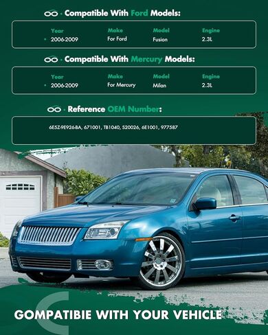 جسم خانق SCITOO مناسب لسيارات Ford Fusion 2.3L 2006-2009، وMercury Milan 2.3L 2006-2009 6E5Z-9E926-BA, 671001, TB1040, S20026, 6E1001, 977587 in Saudi Arabia