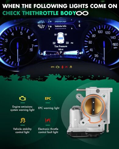 جسم خانق SCITOO مناسب لسيارات Ford Fusion 2.3L 2006-2009، وMercury Milan 2.3L 2006-2009 6E5Z-9E926-BA, 671001, TB1040, S20026, 6E1001, 977587 in Saudi Arabia