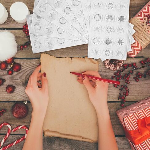 480 Pcs Christmas Envelope Seal Stickers Silver Embossed Wax Foil Seal Stickers Snowflake Sticker Label Self-Adhesive Xmas Envelope Sticker Seal for Greeting Card Wedding Party Decor in Saudi Arabia