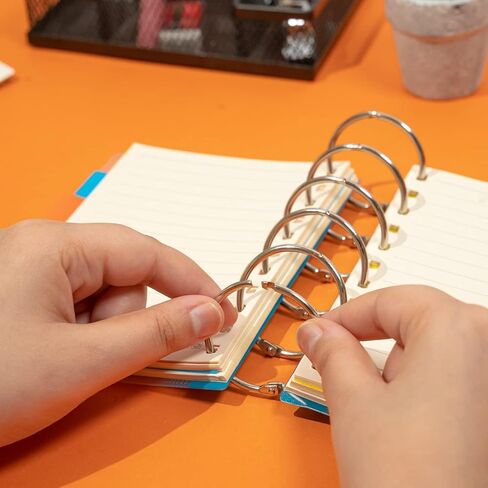 20Pcs Binder Rings(1 1/4 in), Metal Loose Leaf Binder Book Rings for Index Cards Flashcards Key, Heavy Duty Sturdy Ring for Home School and Office, Hold up to 270 Sheets, Silver in Saudi Arabia