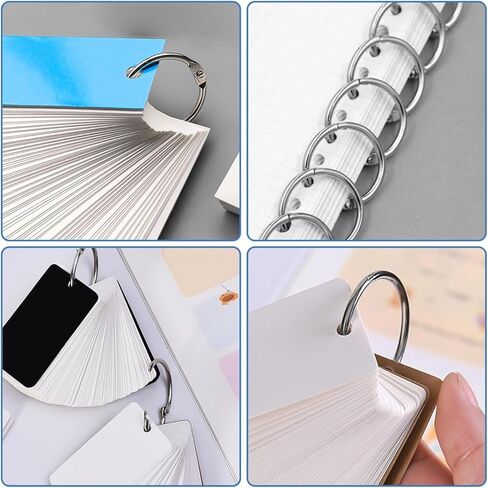 20Pcs Binder Rings(1 1/4 in), Metal Loose Leaf Binder Book Rings for Index Cards Flashcards Key, Heavy Duty Sturdy Ring for Home School and Office, Hold up to 270 Sheets, Silver in Saudi Arabia