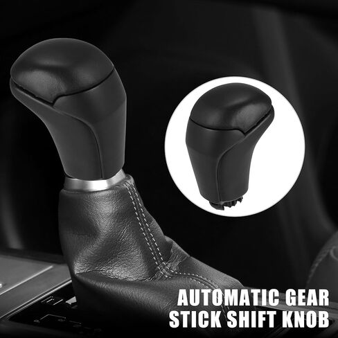 X AUTOHAUX Car Auto Automatic Gear Stick Shift Knob for Toyota Highlander 2014-2019 Tacoma TRD Sport 3.5L Black Faux Leather Black Wood Pattern in Kuwait