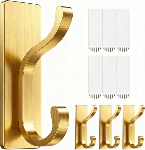 خطافات حائط من بيكبيف مع شريط لاصق - سهلة الإزالة، لا تترك بقايا، خطاف منشفة لاصق قوي وشديد التحمل، 4 عبوات بيضاء in Saudi Arabia