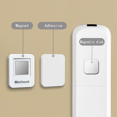 3Pcs Magnetic Remote Control Holder Wall Mount,Magnetic Remote Holder,Upgraded Organizers Storage,Convenient and Stylish TV Remote Organizer for Home Office School Supply Storage (White) in Saudi Arabia