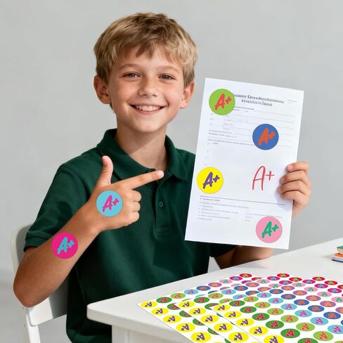 1800 قطعة من الملصقات التحفيزية، ملصق مكافأة ملون مقاس 1 بوصة، ملصقات حوافز صغيرة، ملصق مخطط سلوكي دائري لمستلزمات مدرسي طلاب الفصول الدراسية in Kuwait
