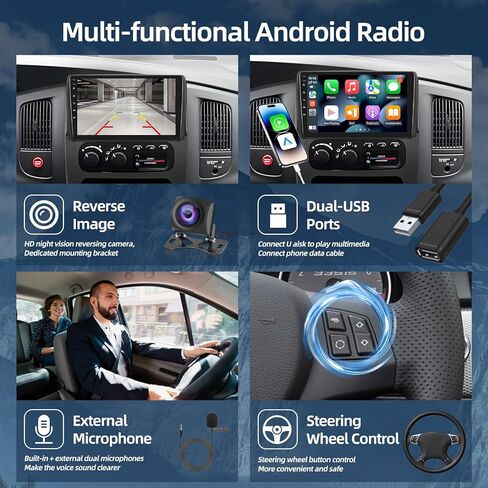 Car Radio for BMW 3 Series E90 E91 E92 E93 2005-2012 with Wireless Carplay & Android Auto - Android 13 2+64G - 9 Inch Touchscreen Radio with WiFi & 32EQ + AHD Rear View Camera in Saudi Arabia