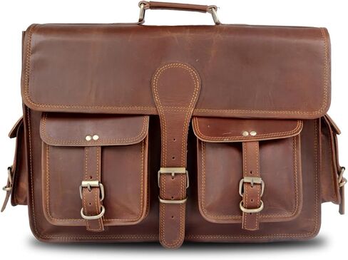 genuine buffalo leather briefcase, Messenger Bag in Saudi Arabia