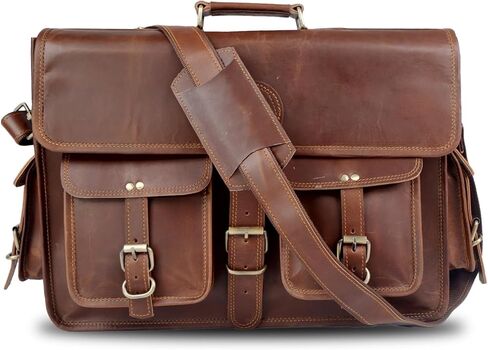 genuine buffalo leather briefcase, Messenger Bag in Saudi Arabia
