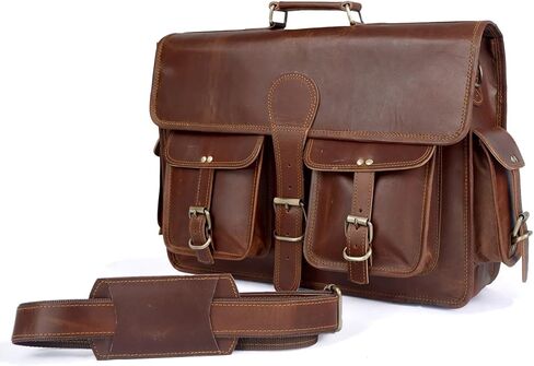 genuine buffalo leather briefcase, Messenger Bag in Saudi Arabia