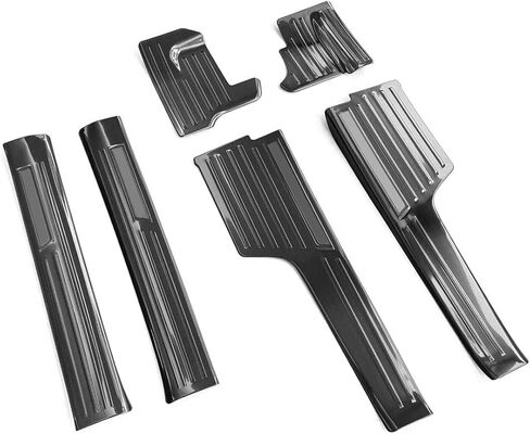 Door Sill Protector Compatible with Mazda CX-90 2024-2026, Stainless Steel Scuff Plate Guard, Interior Car Door Entry Trim Cover, 6PCS, Carbon Fiber Pattern in Saudi Arabia