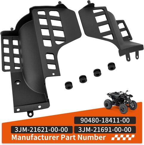 Left & Right Heel Guard Bar Flap Plastic for Yamaha Blaster 200 YFS200 1990-2006 3JM-21621-00-00 3JM-21691-00-00 in Saudi Arabia