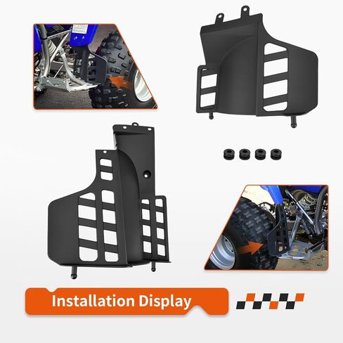 Left & Right Heel Guard Bar Flap Plastic for Yamaha Blaster 200 YFS200 1990-2006 3JM-21621-00-00 3JM-21691-00-00 in Saudi Arabia