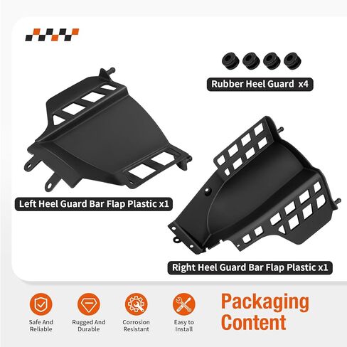 Left & Right Heel Guard Bar Flap Plastic for Yamaha Blaster 200 YFS200 1990-2006 3JM-21621-00-00 3JM-21691-00-00 in Saudi Arabia